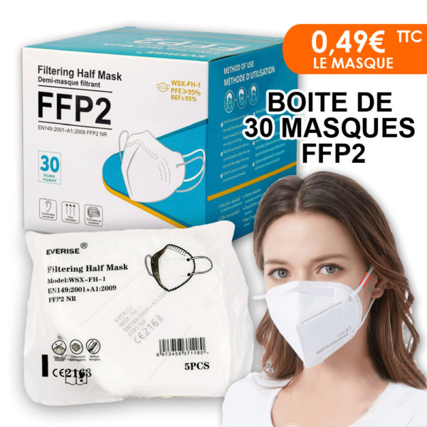 Boîte de 30 masques FFP2